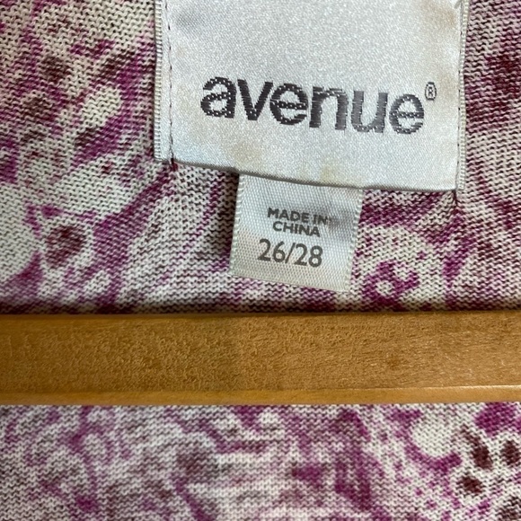 Avenue Light Weight Cardigan Sweater Red, Pink And Gold Size 26/28 - Picture 4 of 7